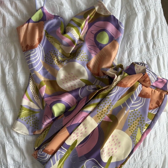 Colorful Abstract Jumpsuit - Picture 1 of 3